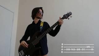 Incubus - Anna Molly [Bass Cover w/ Tabs]