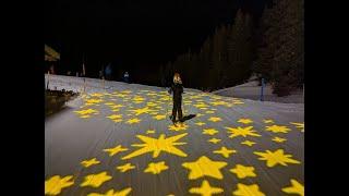 Galaxy Dreams: Kids' Nightskiing Journey to the Moon!