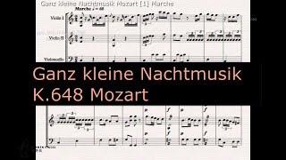 Ganz kleine Nachtmusik K 648 Mozart