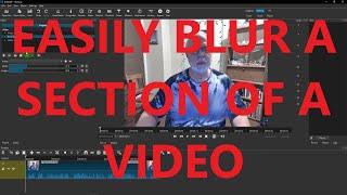 How To BLUR Any Part Of A VIDEO With Shotcut