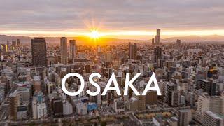 Osaka, Japan  45 Minutes of Aerial Stock Footage in 4K