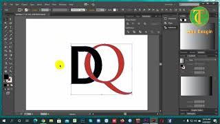 How to create Interlock Letter Logo design in adobe Illustrator cc 2021