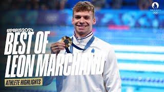 The best of Leon Marchand at the Olympics ‍️| Athlete Highlights