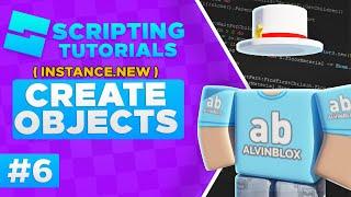 Insert objects via a script - Instance.new() - Beginner Scripting Tutorial #6