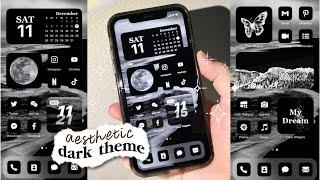 customize your iphone  iOS15 (dark theme)  |  how to have an aesthetic phone