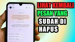 cara melihat kembali pesan WhatsApp yang sudah di hapus terbaru