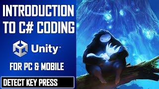 INTRO TO C# CODING IN UNITY  DETECTING KEY PRESSES  JIMMY VEGAS TUTORIAL