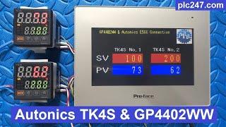 Proface HMI "Modbus RTU" Autonics TK4S Tutorial