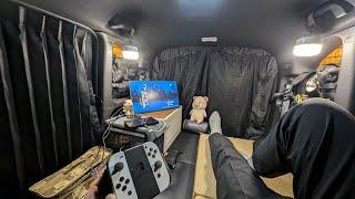 軽自動車が秘密基地のゲーミング車中泊 [N-BOXでCarCamping]