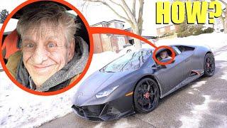 Homeless Man tries to buy Lamborghini and gets laughed at, What happens next will SHOCK you.