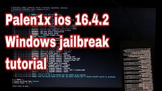 [*NEW]Palen1x ios16.4.1-16.5 windows jailbreak tutorial| create fake fs | boot fake fs