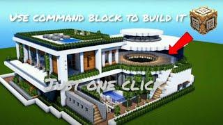 How to make a morden house with command block!