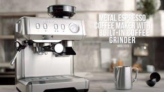 Espresso Coffee Maker with Built-in Coffee Grinder - Ariete 1313