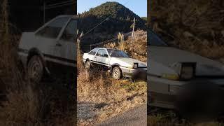 Broken & abandoned Toyota Trueno AE86 #initiald #shorts #AE86