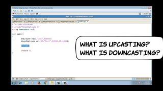 upcasting | downcasting | C++ Programming