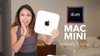 M1 Mac Mini Unboxing + Setup! | 16GB RAM & 256GB Storage