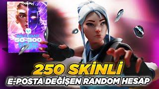 250 SKİNLİ E-POSTA GARANTİLİ VALORANT RANDOM HESAP ALDIMM!! - RANDOM HESAP GÜVENİLİR Mİ?