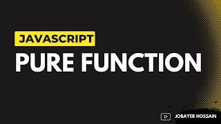 Javascript Pure function | Functional Programming in Javascript