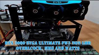 MINING RTX 3080 evga ultimate fw3 non lhr - overclock,settings,mhs,w