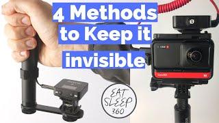 Keep the Rode Wireless Go invisible with the insta360 ONE R 360 Mod - 4 Methods