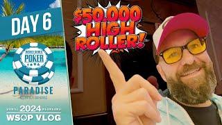 $50,000 PLO HIGH ROLLER! - 2024 WSOP Paradise VLOG Day 6