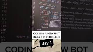 i’m #coding a new #trading bot til i reach a million. no exceptions. i will not stop. #crypto