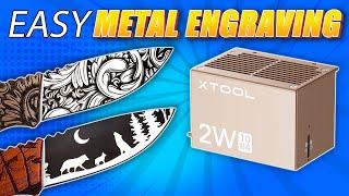 EASIEST Way to Laser Engrave Metals!