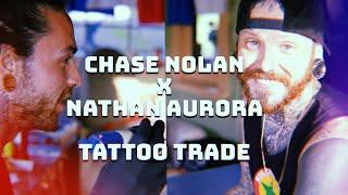 Nathan Aurora, Lead Singer of Iya Terra, Gives His First Tattoo!!! How Does He Do? - Chase Nolan