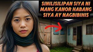 Sinisilipan siya ni mang kanor habang siya ay nagbibihis  may pagtingin sa dalaga [Tagalog Stories]