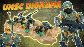 MEGA HALO WARS Yankee Squad DIORAMA!! Let's Build a Halo Scene!!