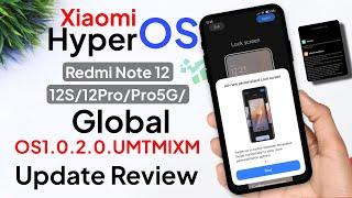 Finally Redmi Note 12/12S/12Pro5G HyperOS Global Stable & Android 14 Update Changelog | 20+ Features