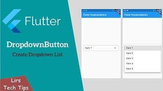 Flutter: DropdownButton (Create Dropdown List)