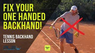 Fix Your One Handed Backhand! I JM Tennis - Pro Tennis Lessons