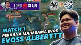 MATCH PERDANA ALBERT DI EVOS ??? APAKAH ALBERT BISA MEMBAWA KEMENANGAN ??- Mobile Legends Indonesia