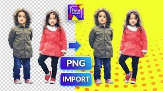 How to Import PNG Image in your Poster - Poster Maker App - Android App Help Video