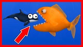 Приключение ГОЛОДНОЙ РЫБЫ Съешь все подряд #1 Веселая игра Tasty Blue