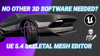 Unreal Engine 5.4 Skeletal Editor - NO CAR RIGGING in Blender or Maya anymore?