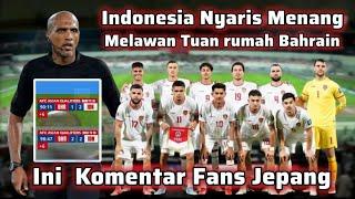 Komentar Fans Jepang yang Bersimpati Kepada Timnas Indonesia usai Bermain Imbang Melawan Bahrain