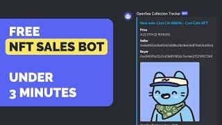 NFT Sales Discord Bot | How To Set Up OpenSea Sales, Listings and Statistics Tracker | ostbot.xyz