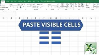 Visible Cells || Paste Visible Cells Only || Tutorial || Excel Tips