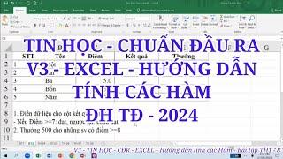 V3 - TIN HỌC EXCEL - HƯỚNG DẪN TÍNH CÁC HÀM ...