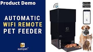 Autopet Demo | Wifi remote automatic pet cat dog feeder | automatic cat dog food dispenser
