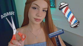 ASMR RP - FILHA DO BARBEIRO CORTA SEU CABELO ️