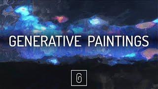 GENERATIVE PAINTINGS - Abstract Art with image synthesis