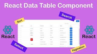 React data table component tutorial || Easy way