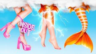 Inside Out 2 in Real Life! How to Become a Mermaid!