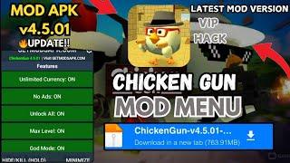 Chicken Gun MOD MENU v4.5.01 For Android 2025 | God Mode, Max Level, Unlimited Currency & More