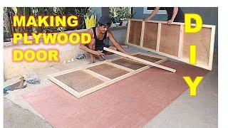 DIY PLYWOOD DOOR | SIMPLENG PAGGAWA NG FLUSH DOOR FOR BEGINNERS