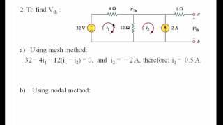 Thevenin's theorem - Example