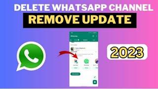 Delete Whatsapp Channel Updates| How To Remove Whatsapp Status Update